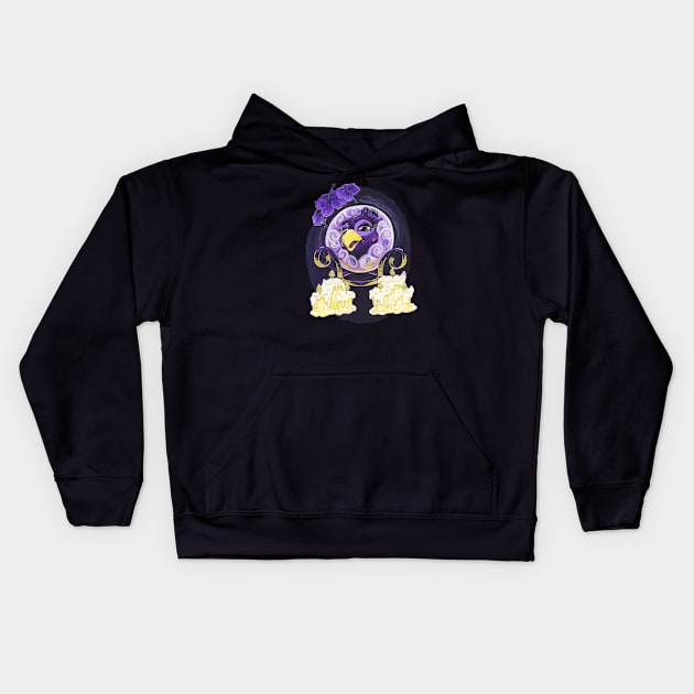 Crystal Ball Tiki Kids Hoodie by AnnieMcBeth